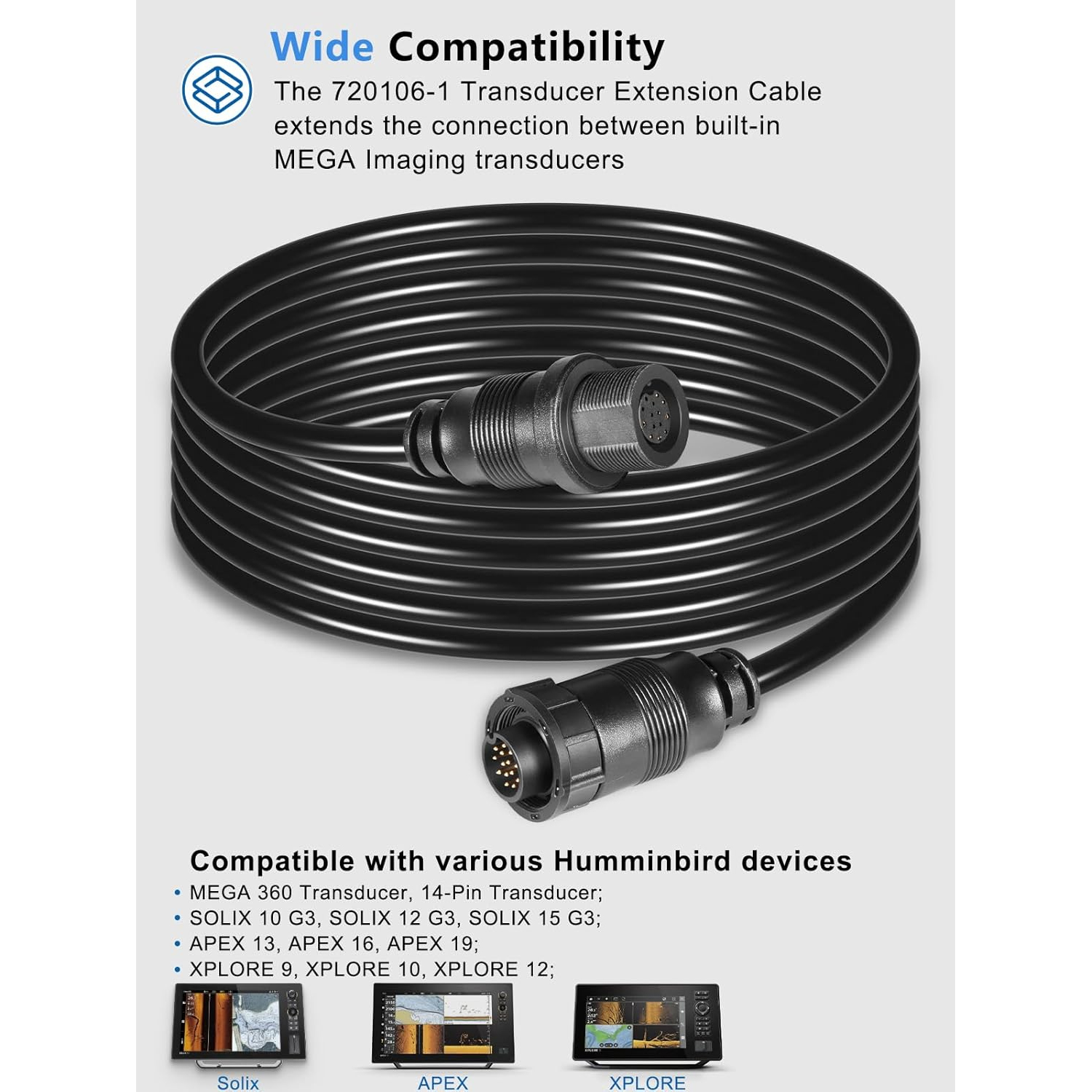 Transducer Extension Cable 10F - Fish Finder Cable ulasan dan harga