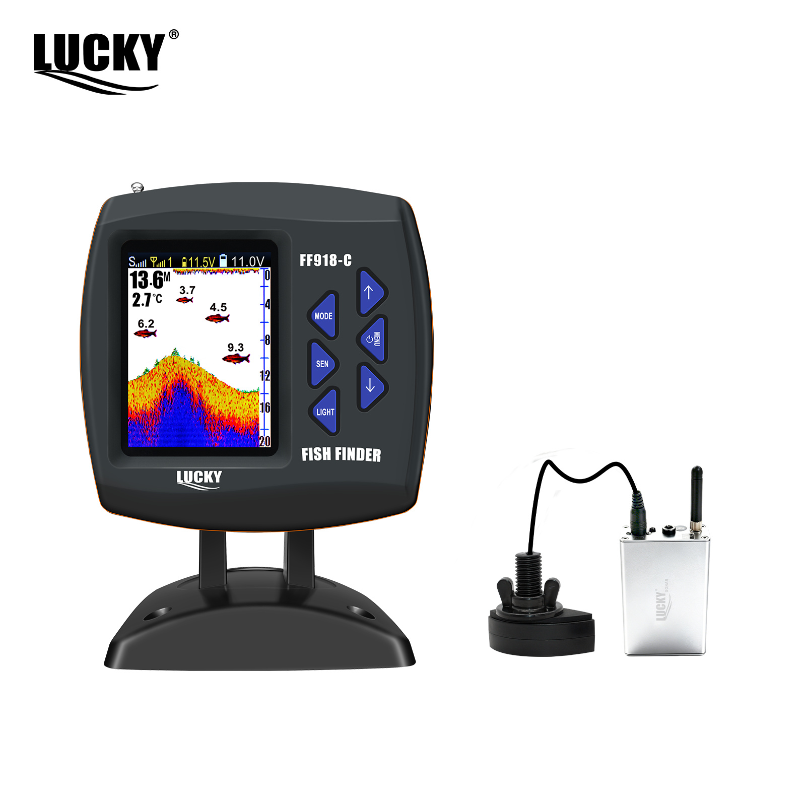 Lucky FF918 Wireless Remote Co - Fishing Depth Finder ulasan dan harga