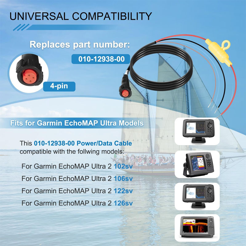 010-12938-00 Boat Power Cable  - Fish Finder Cable ulasan dan harga