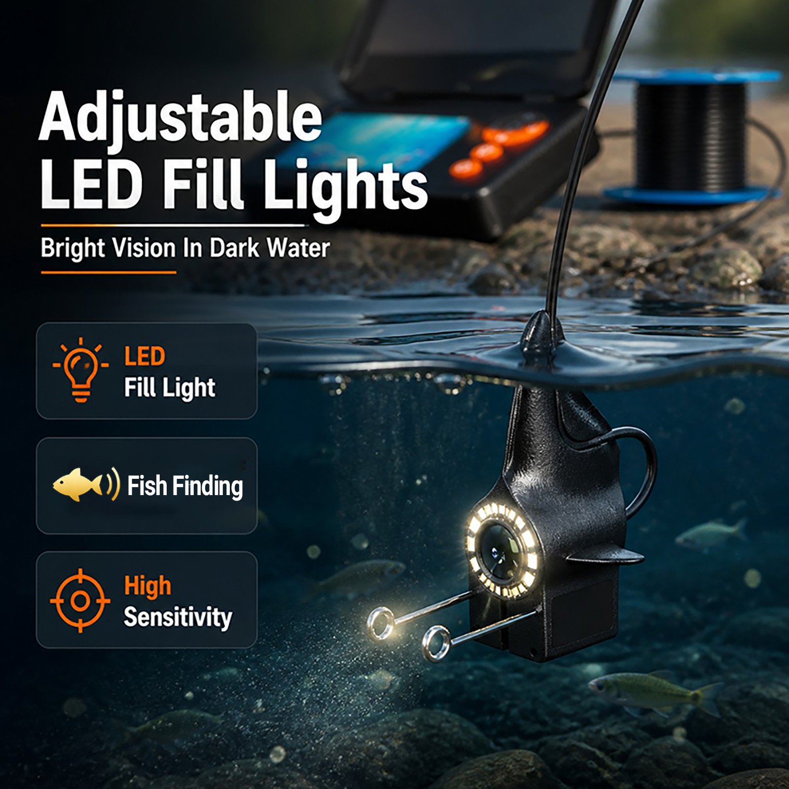 1080P HD Underwater Camera Fis - Fishing Depth Finder ulasan dan harga