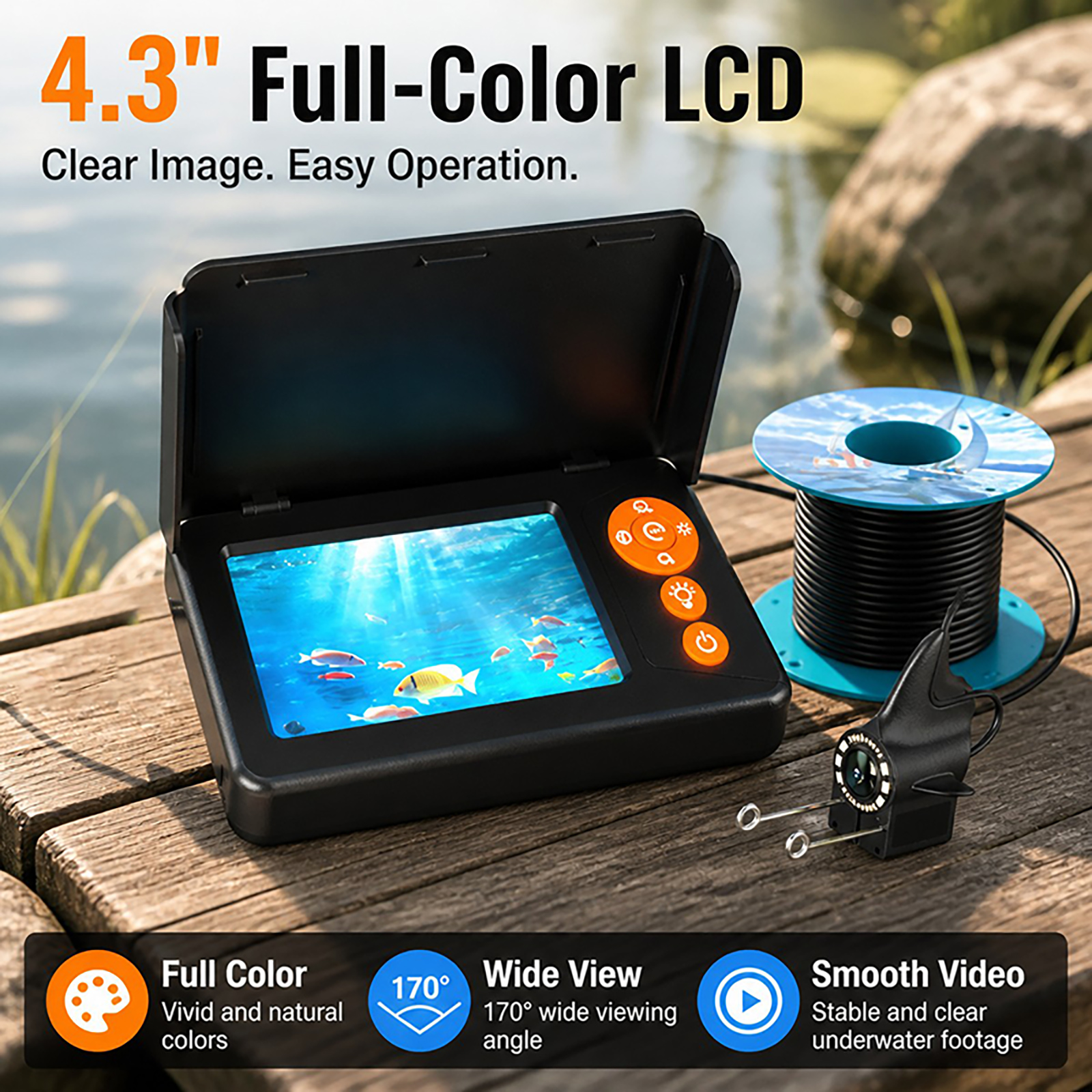 1080P HD Underwater Camera Fis - Fishing Depth Finder ulasan dan harga