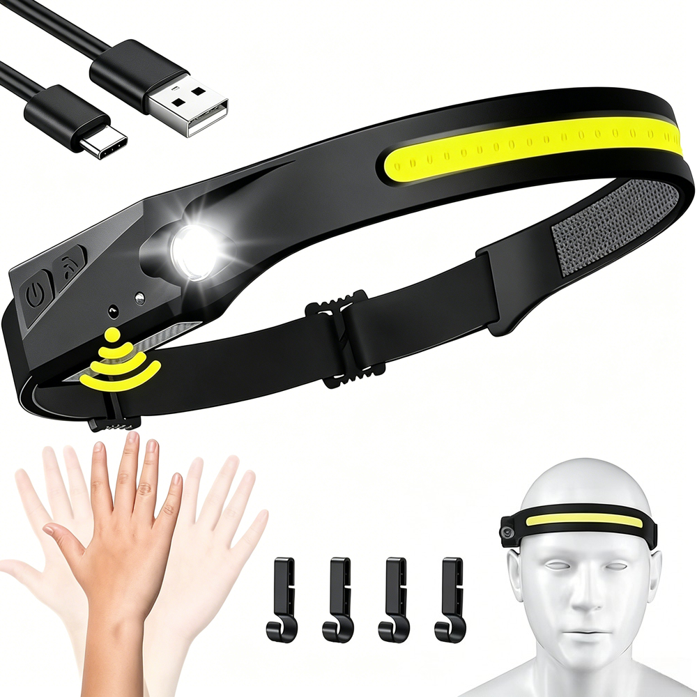 Sensor Headlamp LED Head Flash - Fish Finder Battery ulasan dan harga