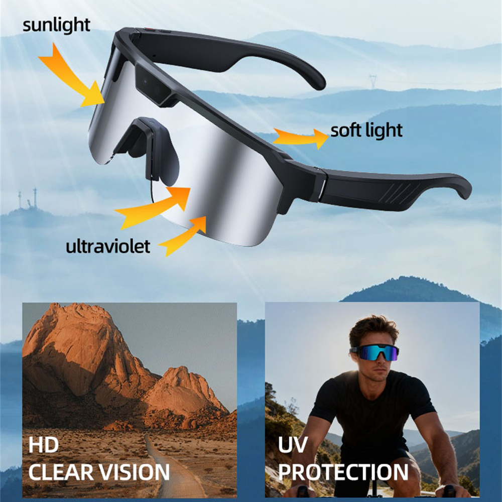 AI Smart Cycling Glasses Men W - Fishing Camera ulasan dan harga